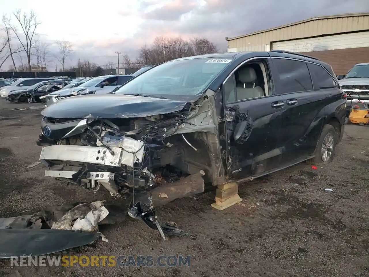 1 Photograph of a damaged car 5TDYSKFC2MS039573 TOYOTA All Models 2021