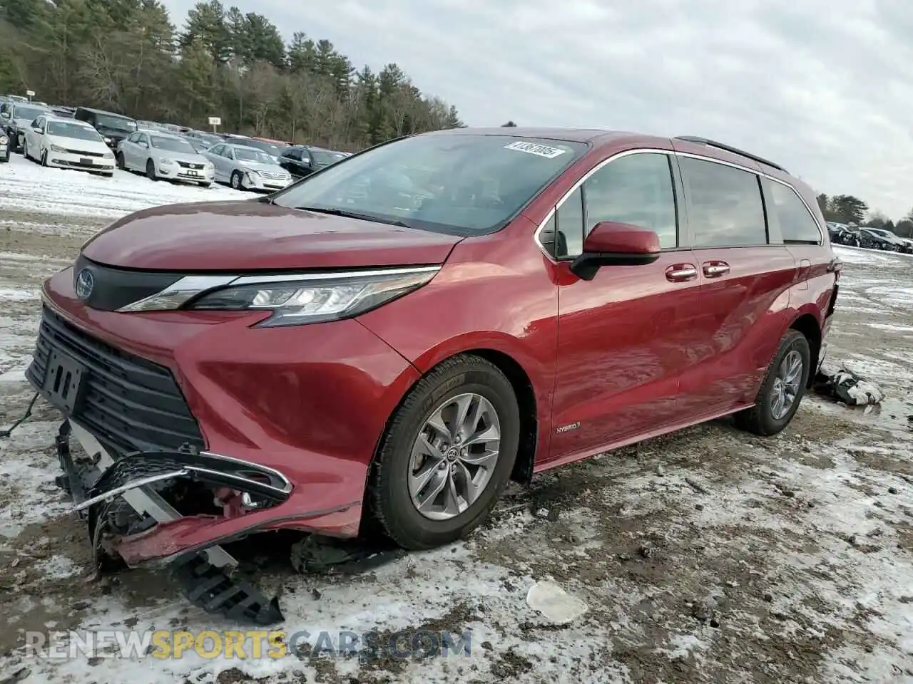1 Photograph of a damaged car 5TDYSKFC3MS022362 TOYOTA All Models 2021