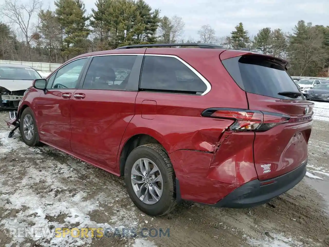 2 Photograph of a damaged car 5TDYSKFC3MS022362 TOYOTA All Models 2021