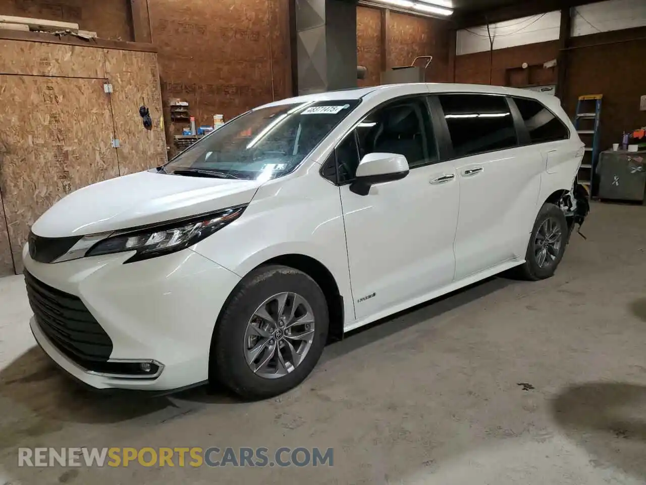 1 Photograph of a damaged car 5TDYSKFC7MS031162 TOYOTA All Models 2021