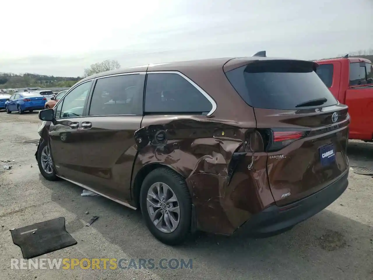 2 Photograph of a damaged car 5TDYSKFC8MS007999 TOYOTA All Models 2021