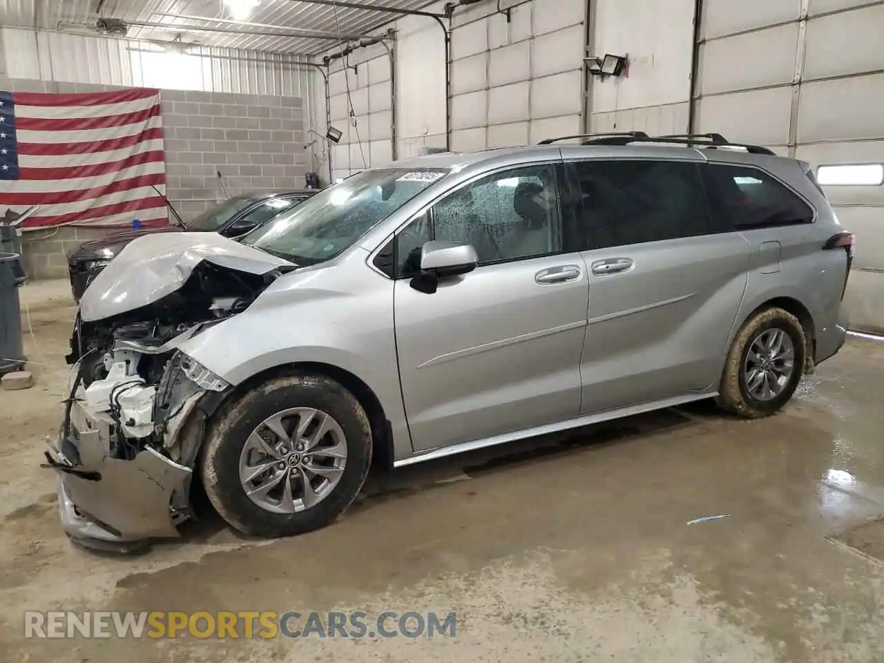 1 Photograph of a damaged car 5TDBRKEC7NS118564 TOYOTA All Models 2022