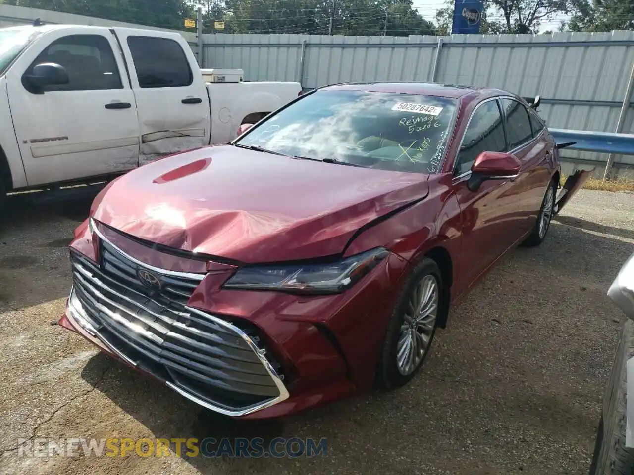 2 fotografías del automóvil dañado 4T1DZ1FB3LU043486 TOYOTA AVALON 2020