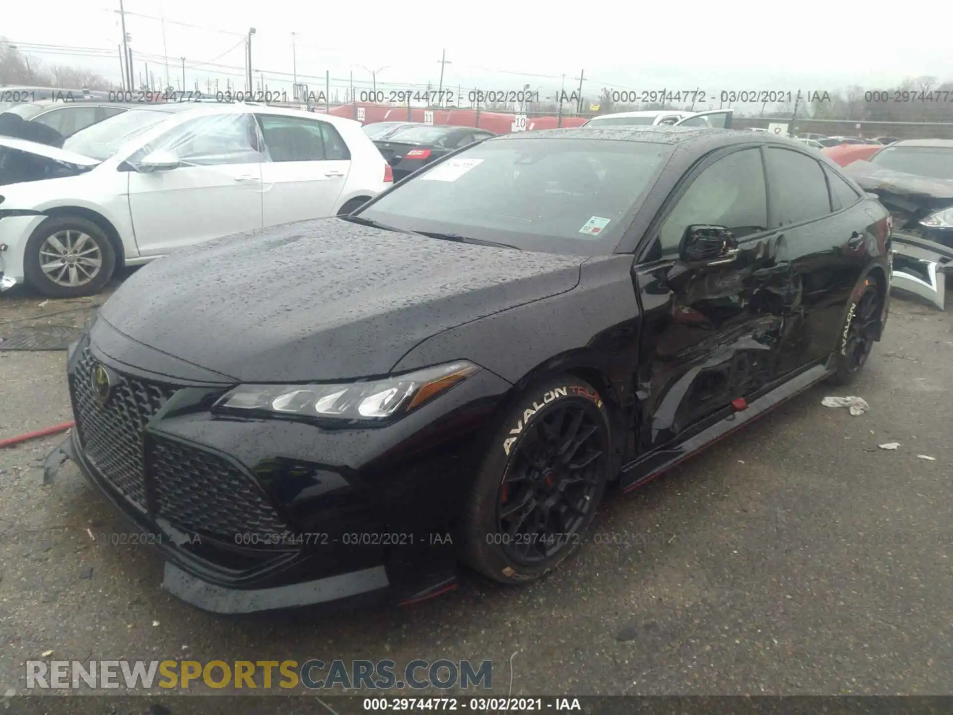 2 Photograph of a damaged car 4T1FZ1FB8LU043847 TOYOTA AVALON 2020