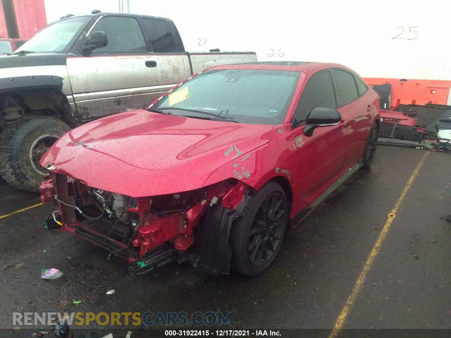 2 Photograph of a damaged car 4T1FZ1FB9LU045719 TOYOTA AVALON 2020