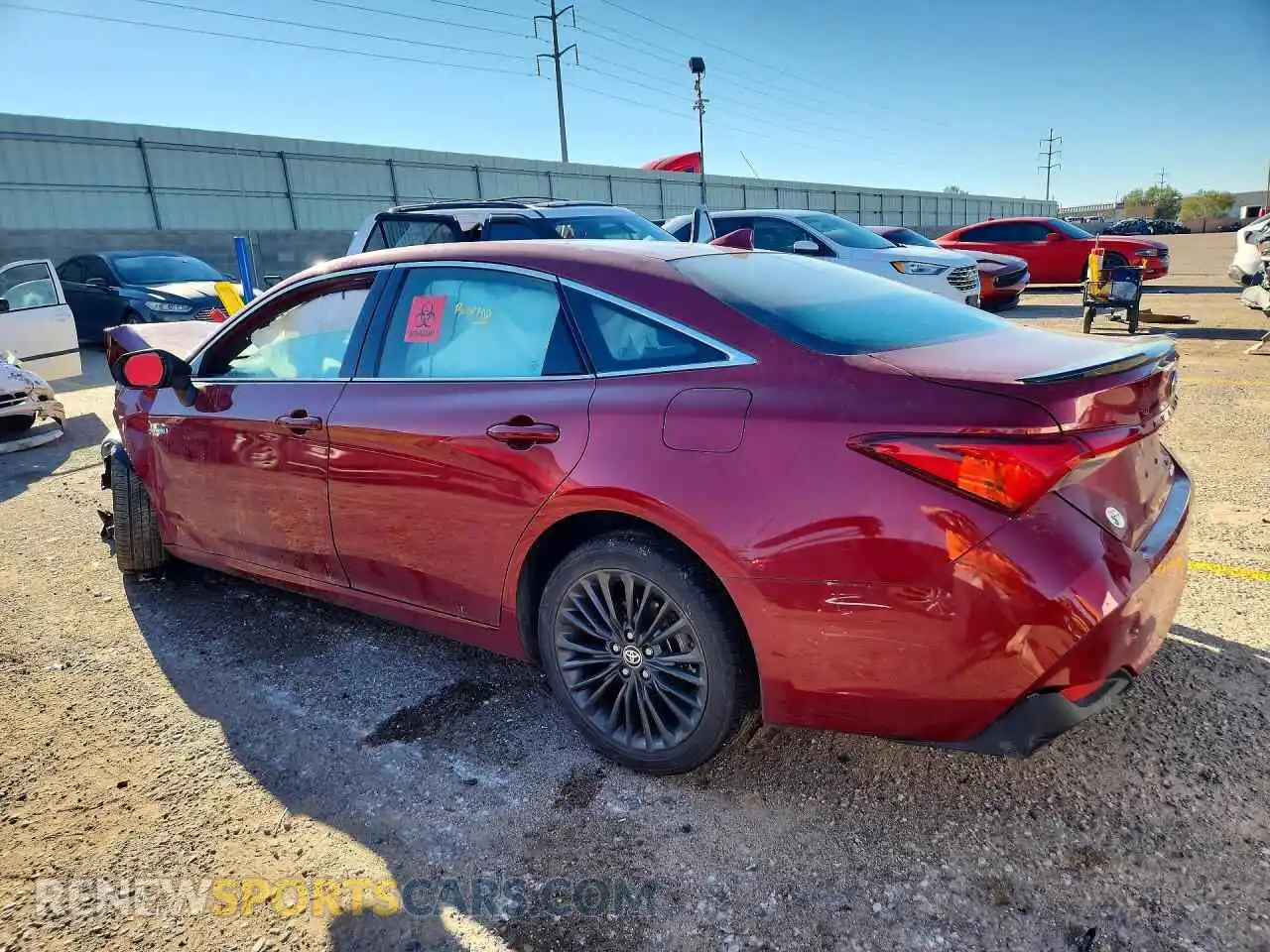 2 fotografías del automóvil dañado 4T1EA1AB1MU004187 TOYOTA AVALON 2021