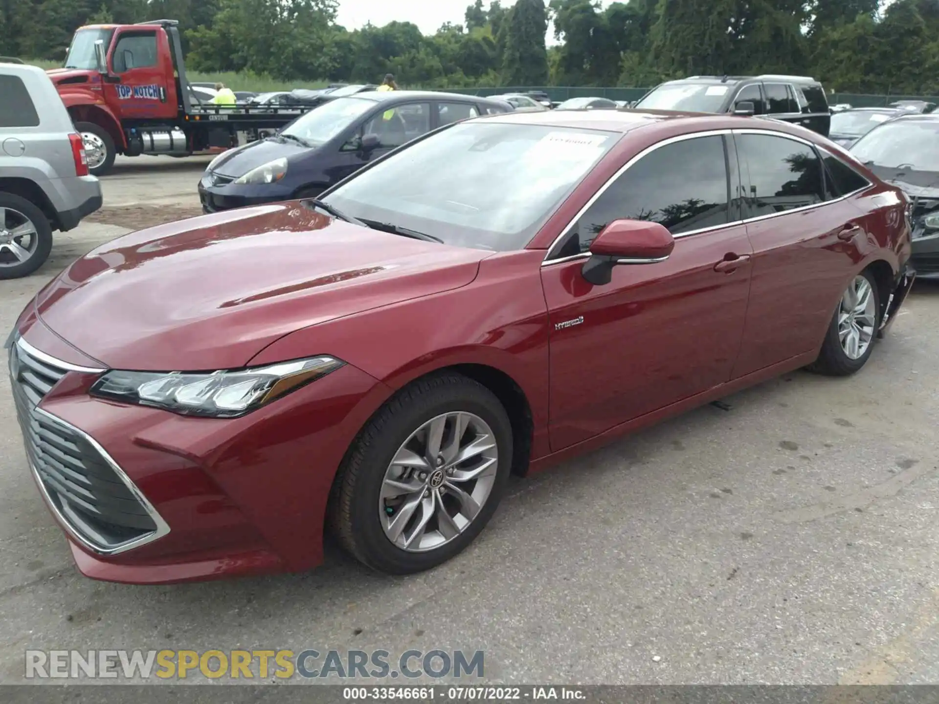 2 fotografías del automóvil dañado 4T1JA1AB2MU002172 TOYOTA AVALON 2021