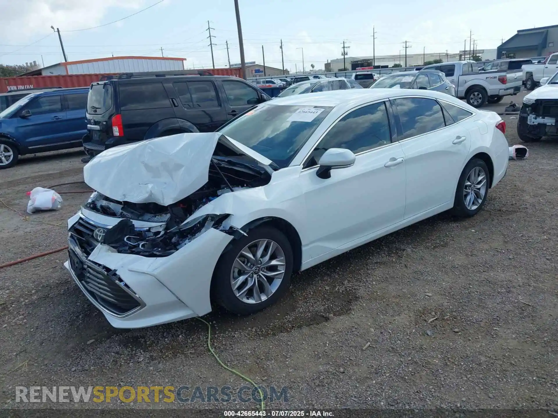 2 fotografías del automóvil dañado 4T1JZ1FB5MU067583 TOYOTA AVALON 2021