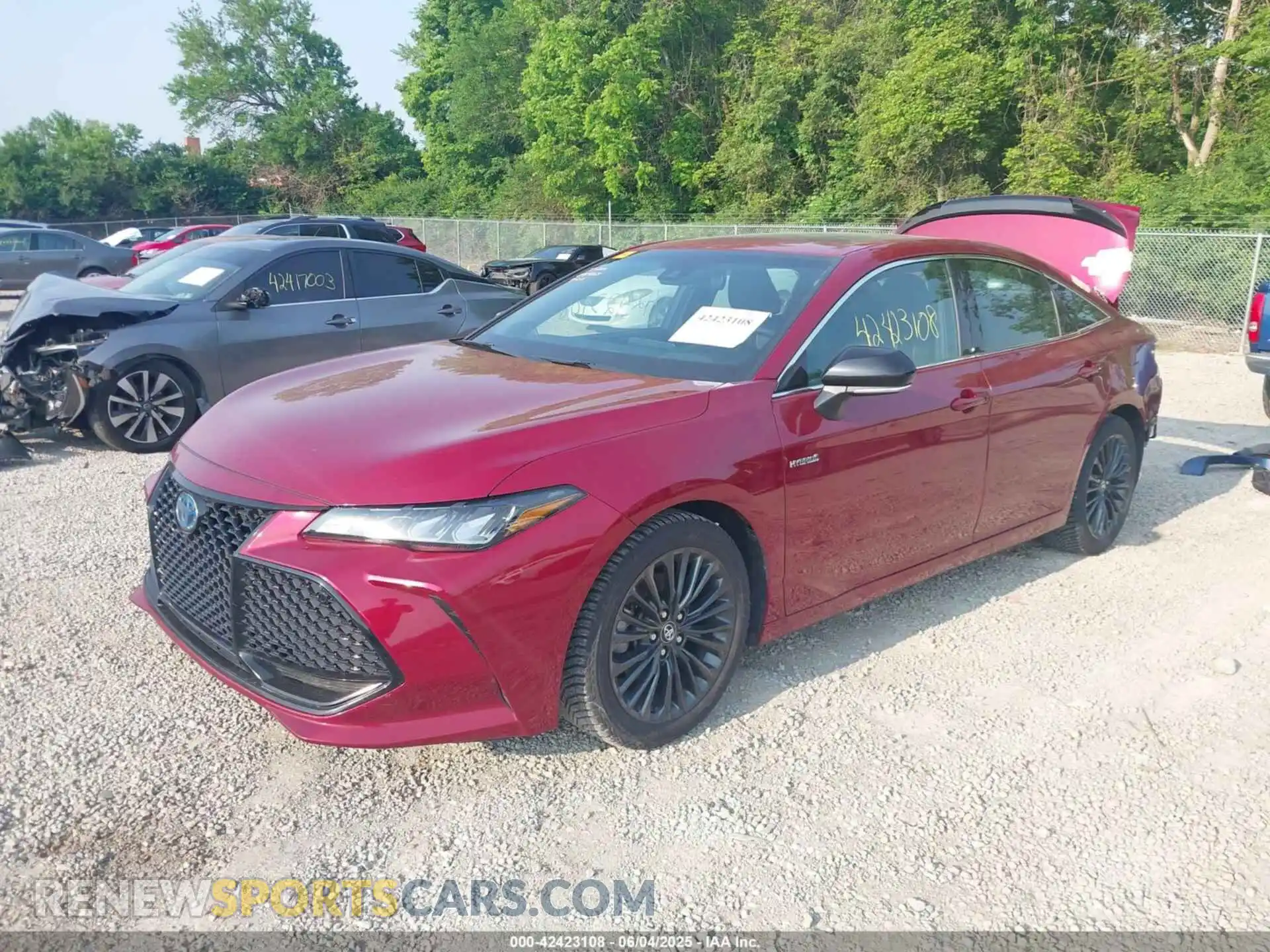2 Photograph of a damaged car 4T1B21FB9KU008154 TOYOTA AVALON HYBRID 2019