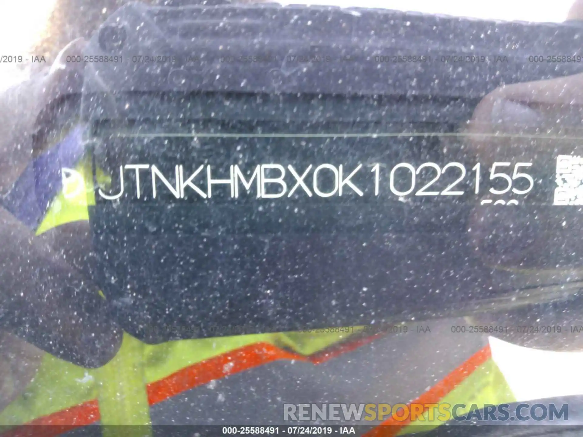 9 Photograph of a damaged car JTNKHMBX0K1022155 TOYOTA C-HR 2019
