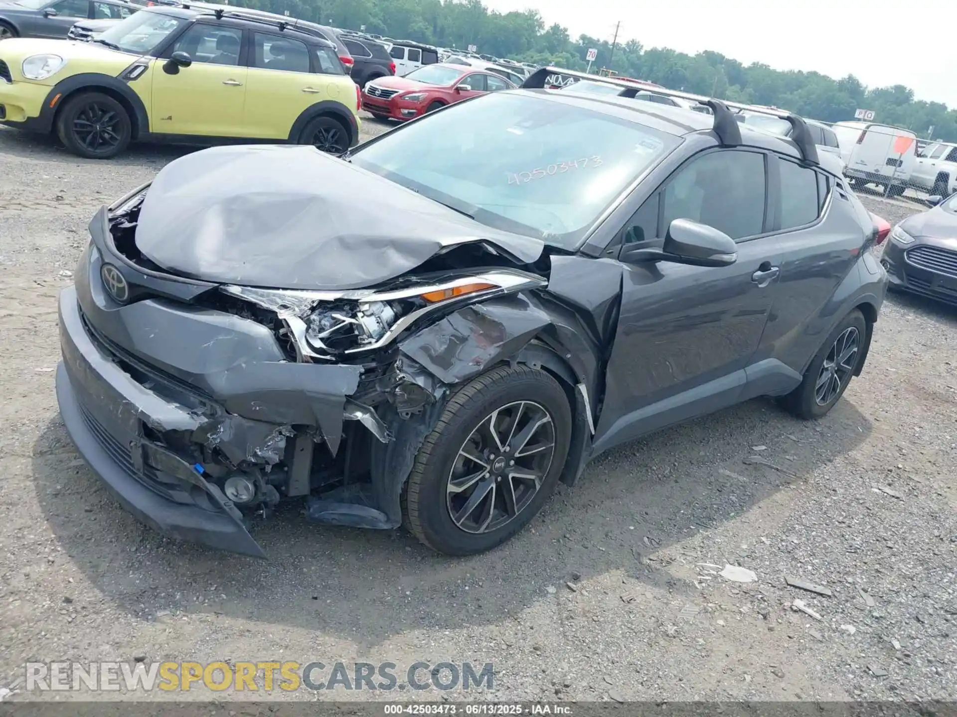 2 Photograph of a damaged car JTNKHMBX3K1031755 TOYOTA C-HR 2019