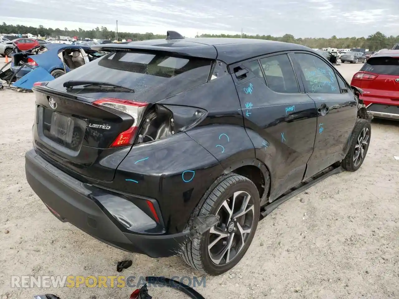 3 Photograph of a damaged car JTNKHMBX5K1028310 TOYOTA C-HR 2019
