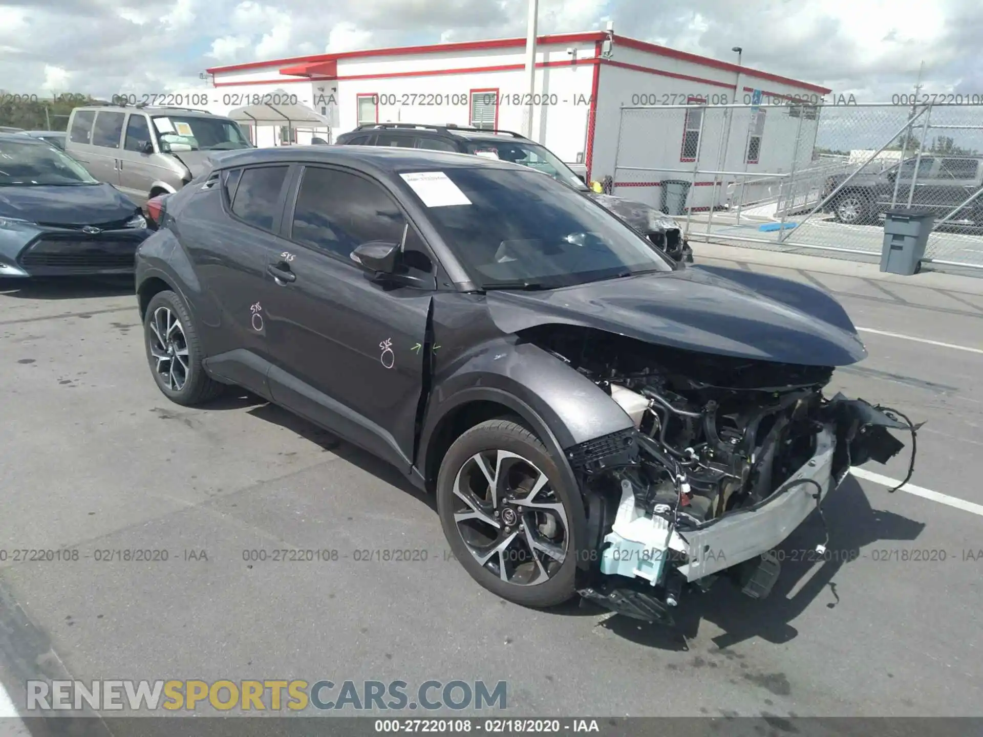 1 Photograph of a damaged car NMTKHMBX0KR098710 TOYOTA C-HR 2019