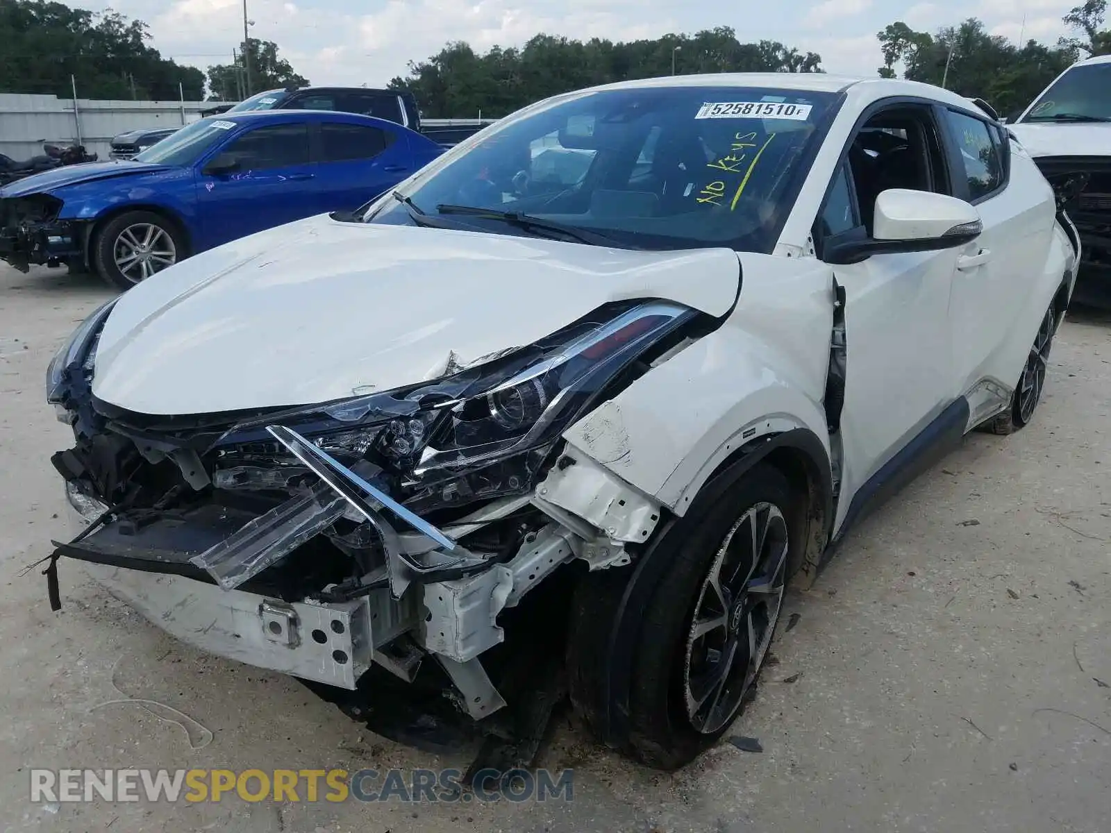 2 Photograph of a damaged car NMTKHMBX2KR090463 TOYOTA C-HR 2019