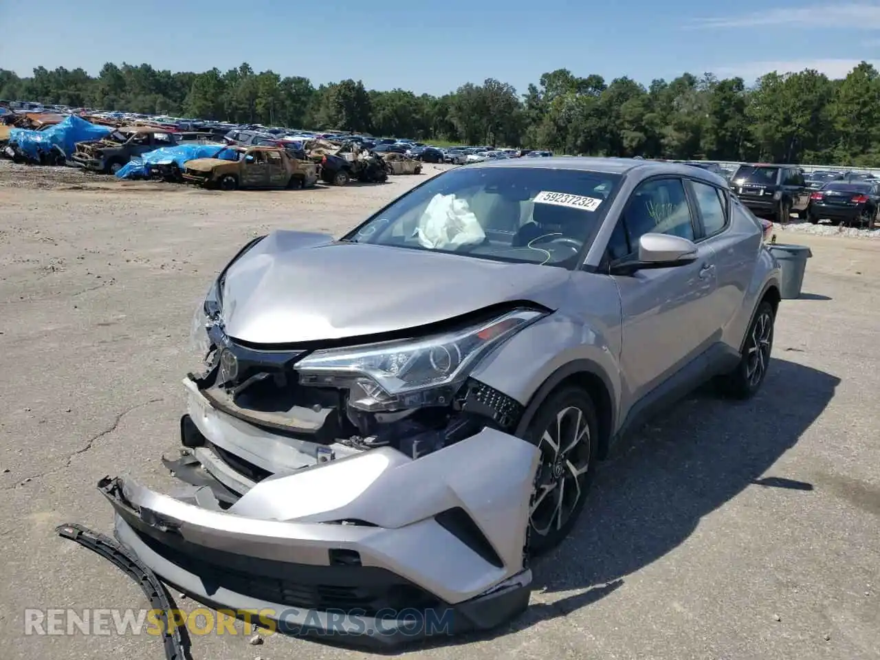 2 Photograph of a damaged car NMTKHMBX4KR093266 TOYOTA C-HR 2019