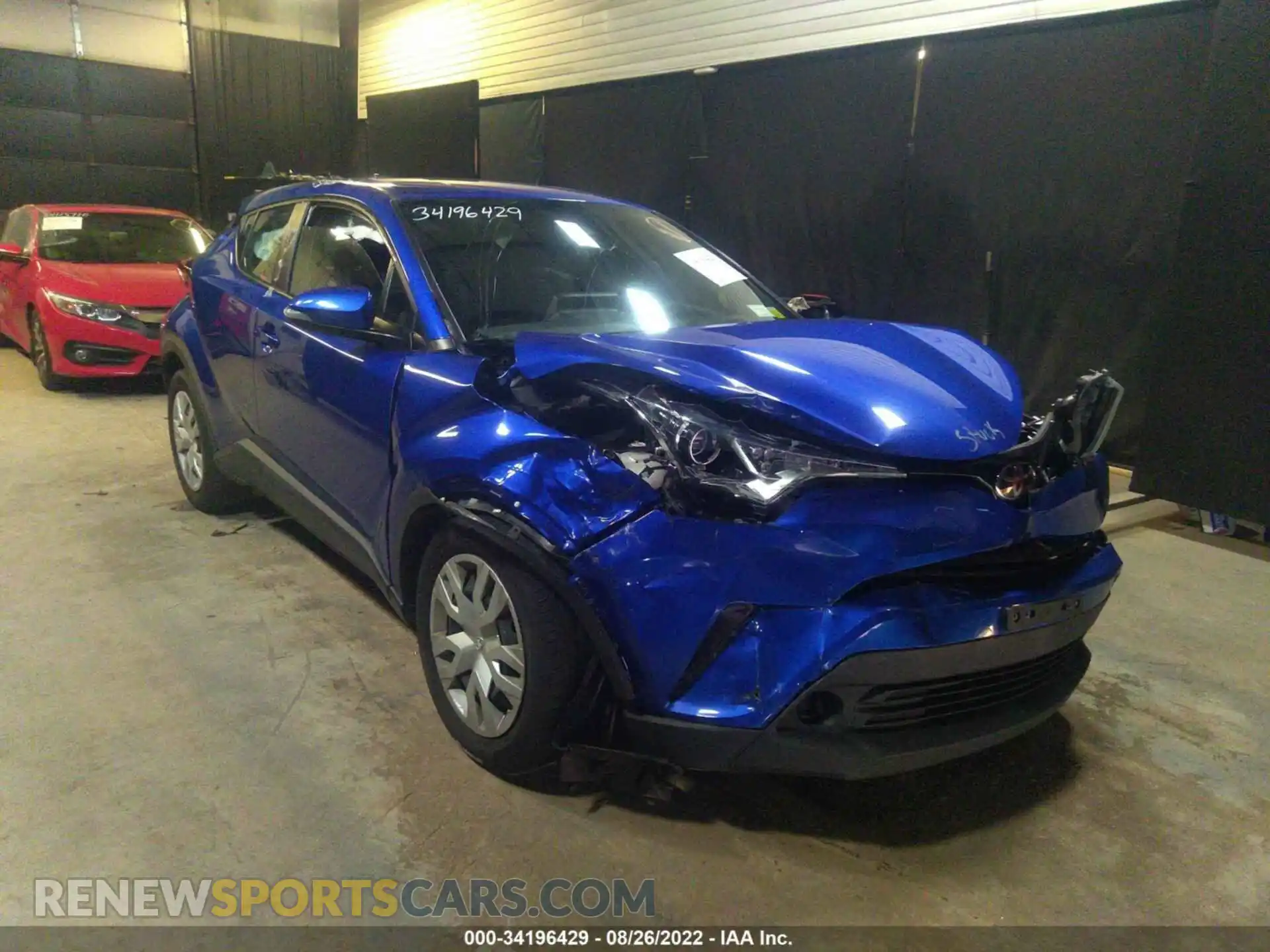 1 Photograph of a damaged car NMTKHMBX7KR098672 TOYOTA C-HR 2019