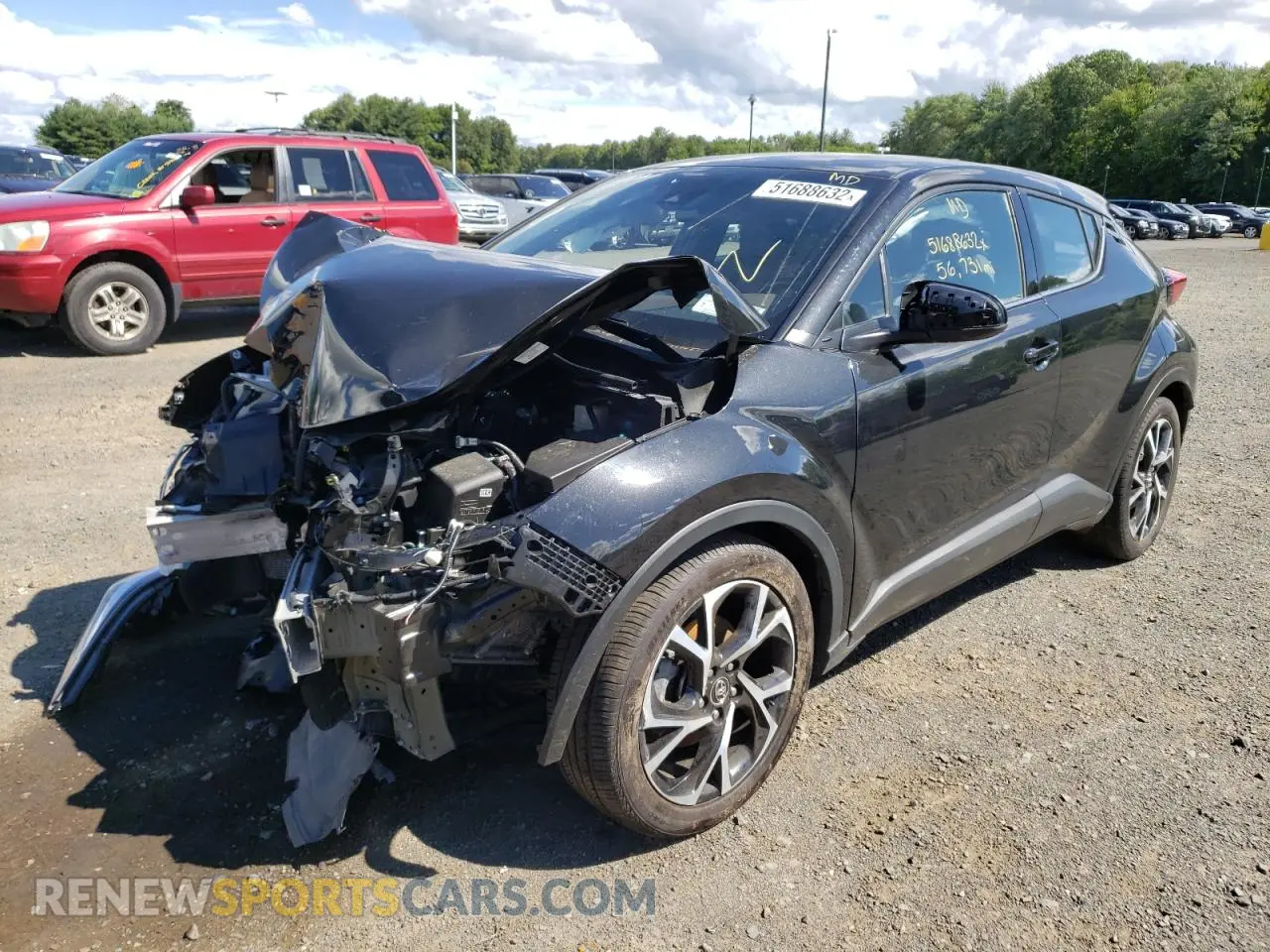 2 Фотография поврежденного автомобиля NMTKHMBX8KR069729 TOYOTA C-HR 2019