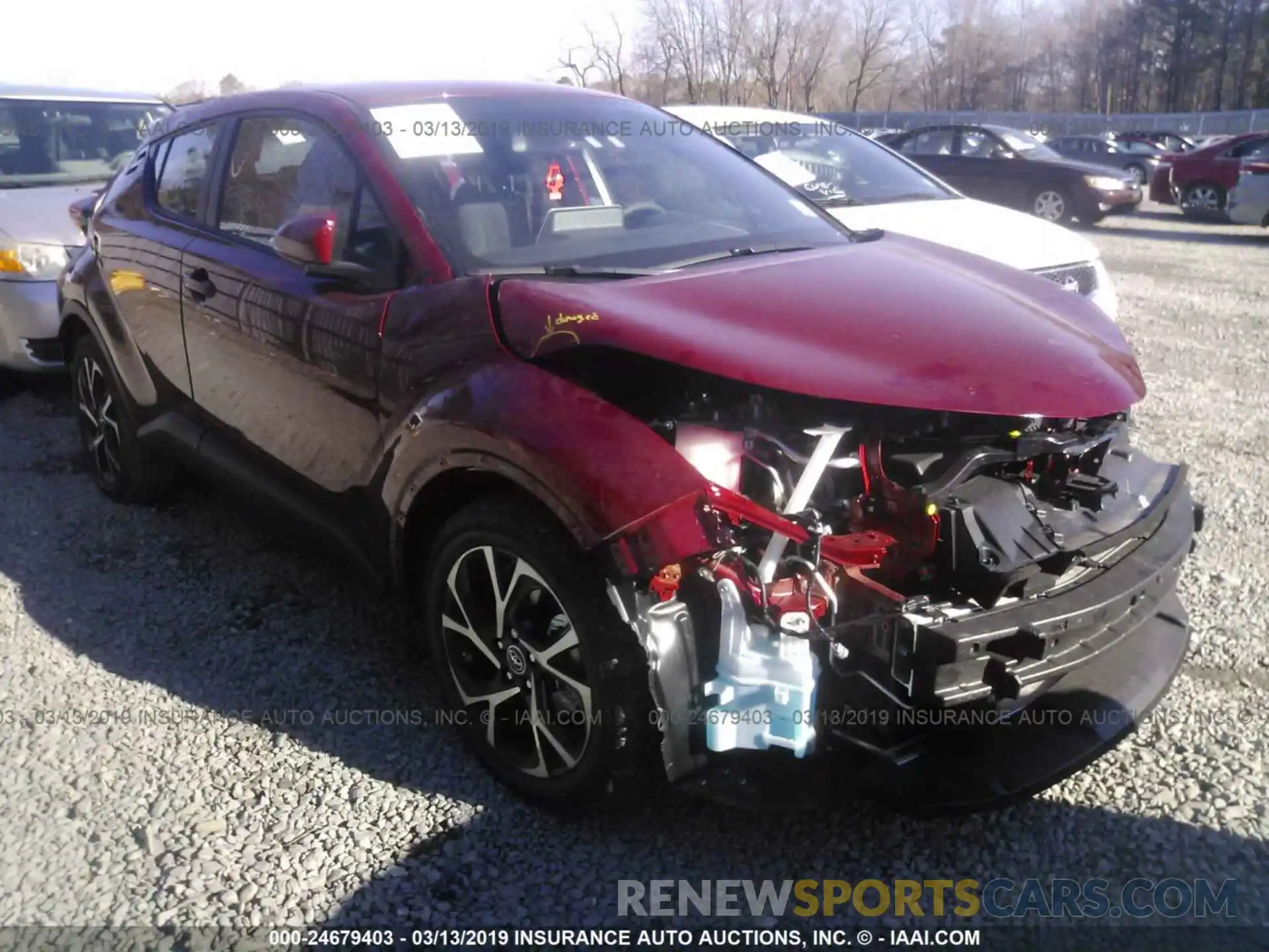 1 Photograph of a damaged car NMTKHMBXXKR081980 TOYOTA C-HR 2019