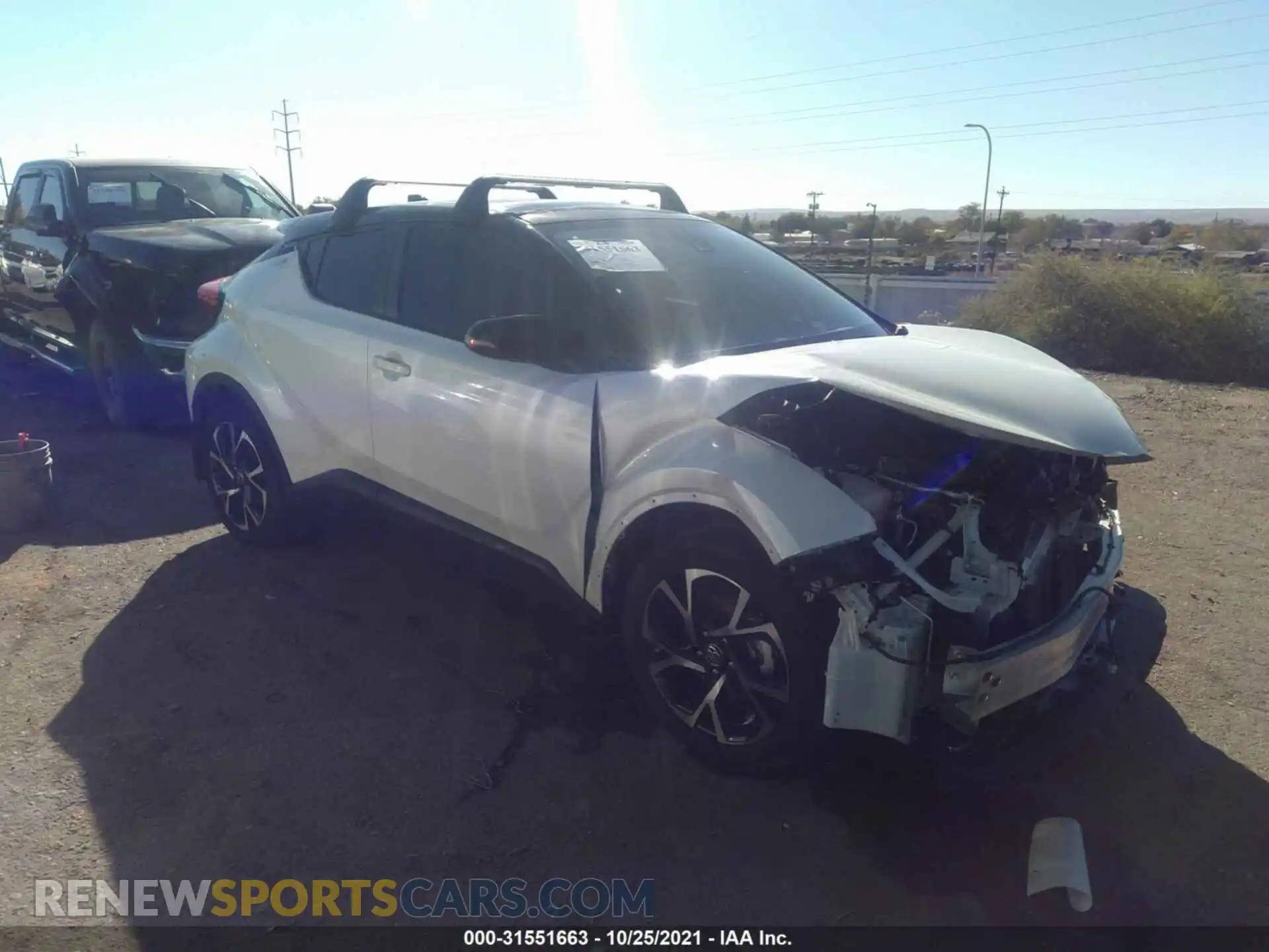 1 Photograph of a damaged car JTNKHMBX5L1088847 TOYOTA C-HR 2020