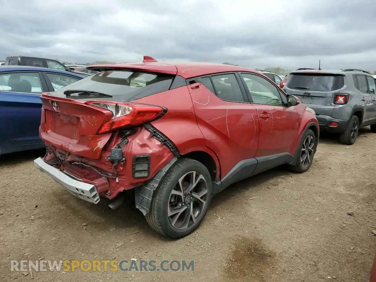 3 Photograph of a damaged car JTNKHMBX9L1076958 TOYOTA C-HR 2020