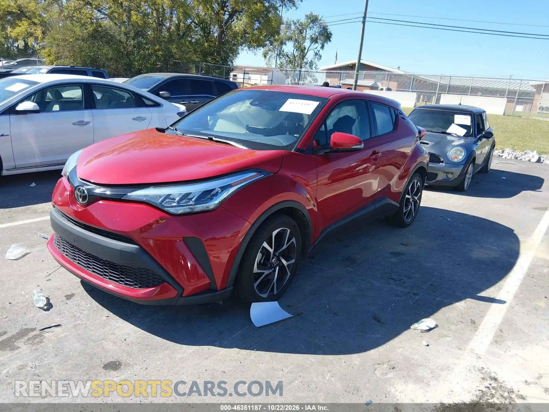 2 Фотография поврежденного автомобиля JTNKHMBX3M1109566 TOYOTA C-HR 2021