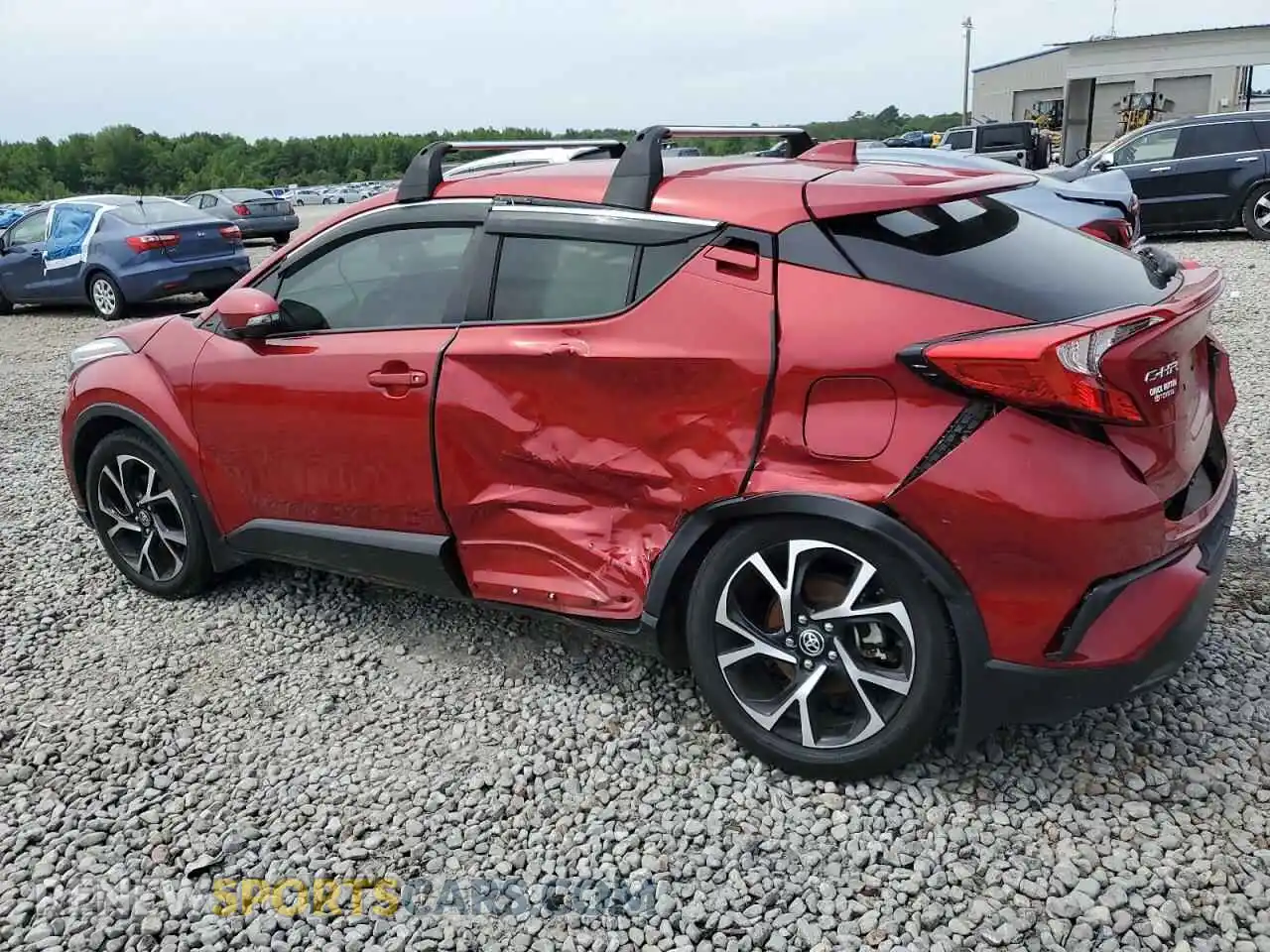 2 fotografías del automóvil dañado JTNKHMBX4M1112623 TOYOTA C-HR 2021