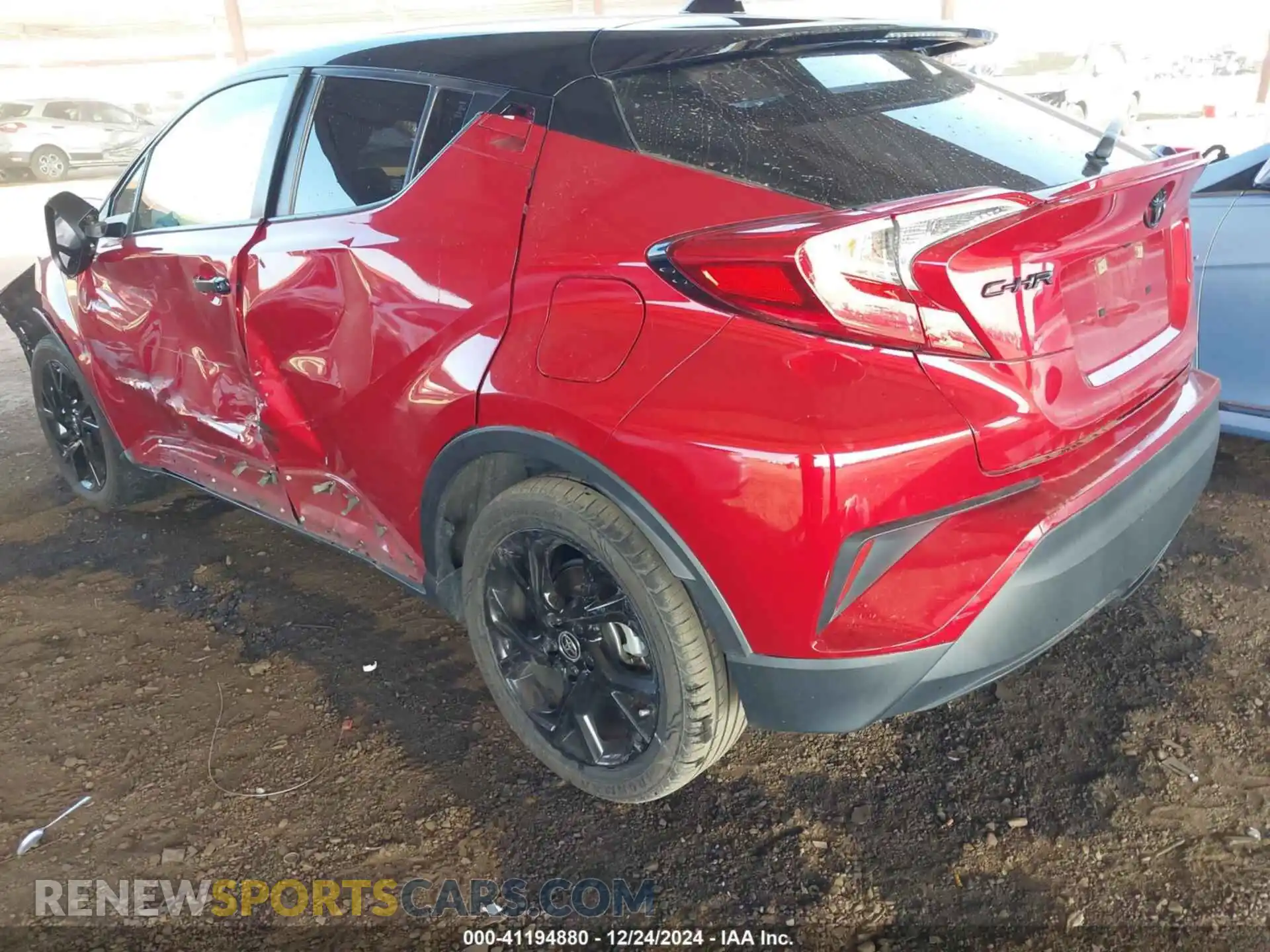 3 fotografías del automóvil dañado JTNKHMBX5M1123081 TOYOTA C-HR 2021