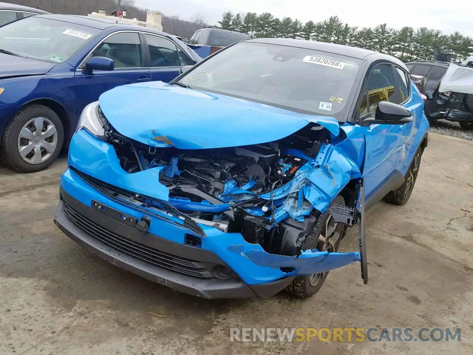 2 Photograph of a damaged car JTNKHMBX0K1016257 TOYOTA C-HR XLE 2019