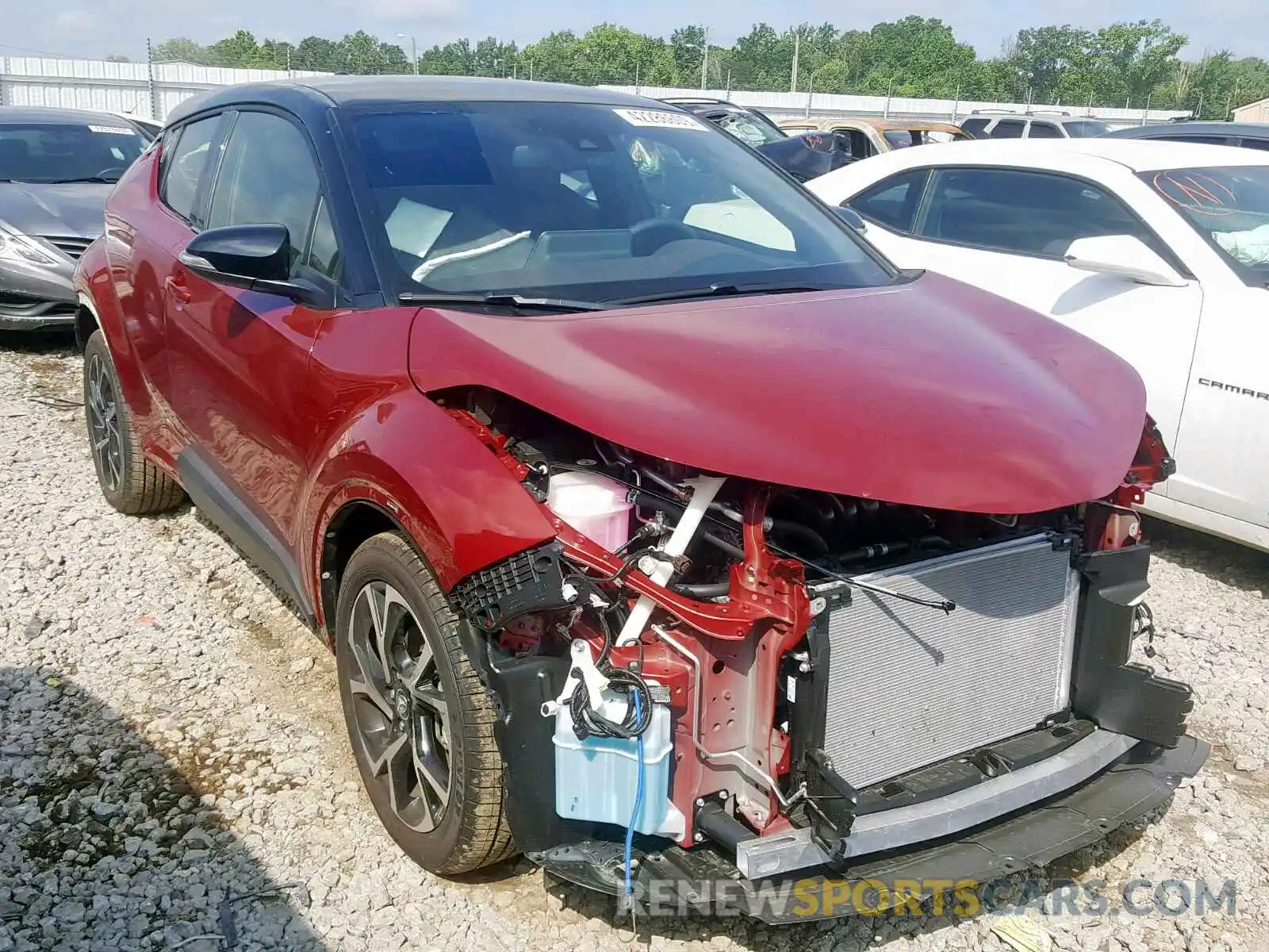 1 Photograph of a damaged car JTNKHMBX0K1038999 TOYOTA C-HR XLE 2019