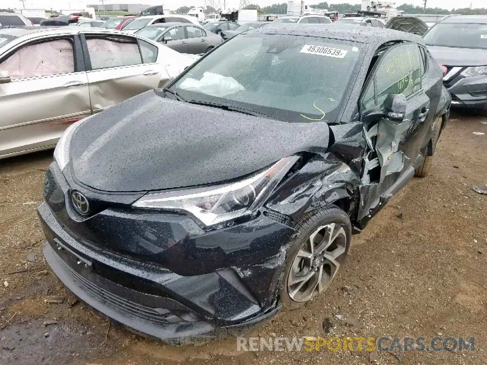 2 Photograph of a damaged car JTNKHMBXXK1027315 TOYOTA C-HR XLE 2019