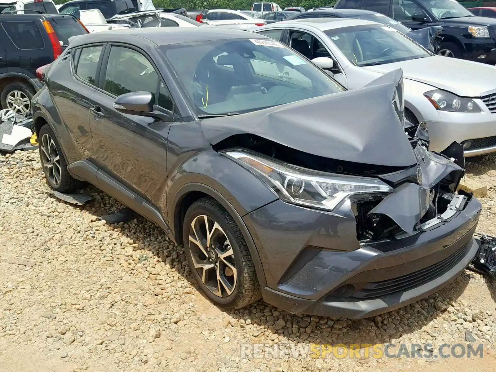 1 Photograph of a damaged car JTNKHMBXXK1033258 TOYOTA C-HR XLE 2019