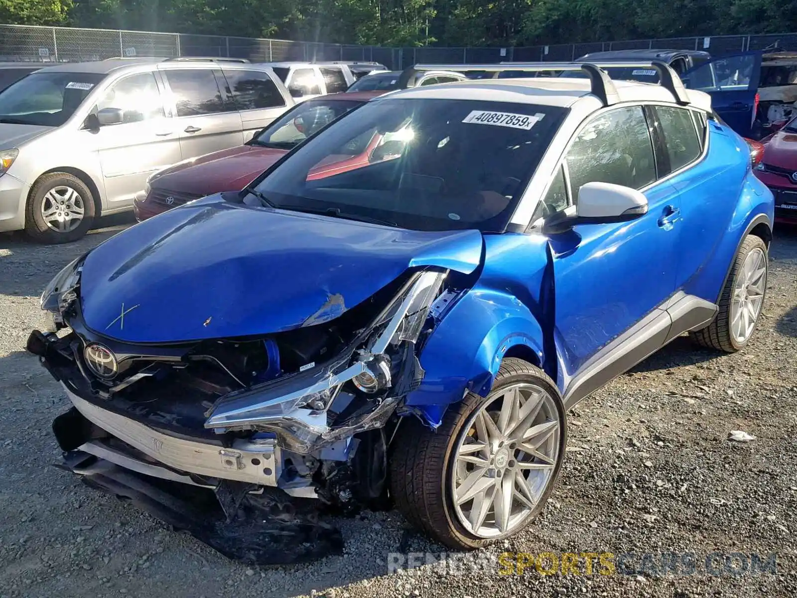 2 Photograph of a damaged car NMTKHMBX1KR083438 TOYOTA C-HR XLE 2019