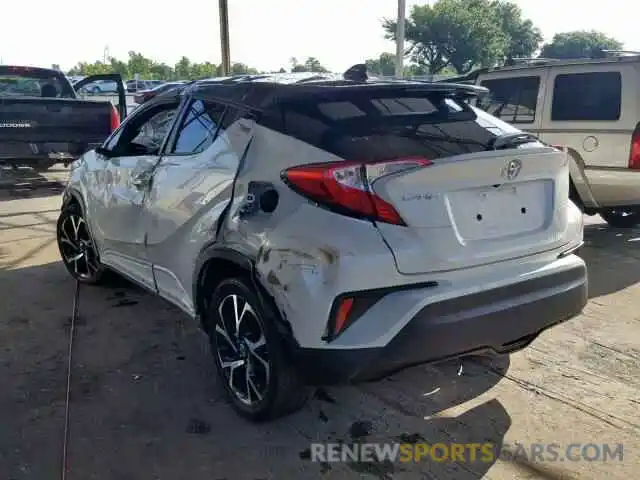 3 Photograph of a damaged car NMTKHMBX2KR077535 TOYOTA C-HR XLE 2019