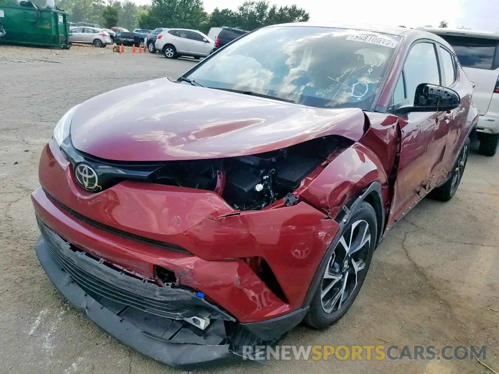 2 Photograph of a damaged car NMTKHMBX6KR075920 TOYOTA C-HR XLE 2019