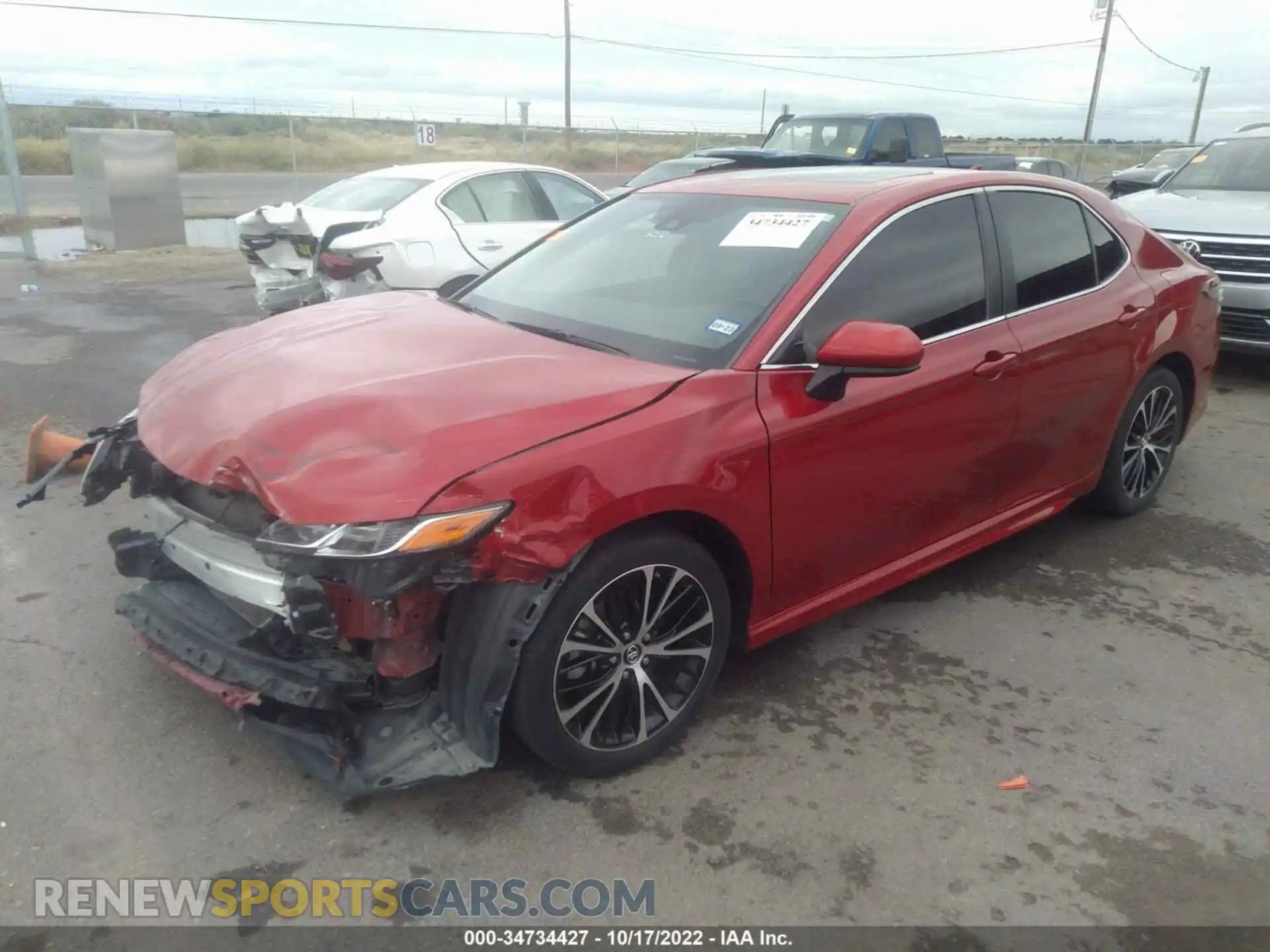 2 Photograph of a damaged car 4T1B11HK4KU182052 TOYOTA CAMRY 2019