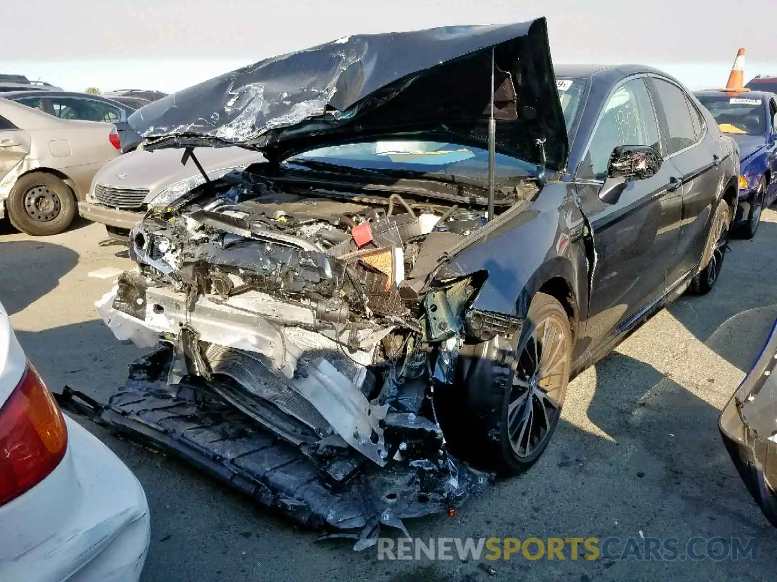 2 Photograph of a damaged car 4T1B11HK4KU701360 TOYOTA CAMRY 2019