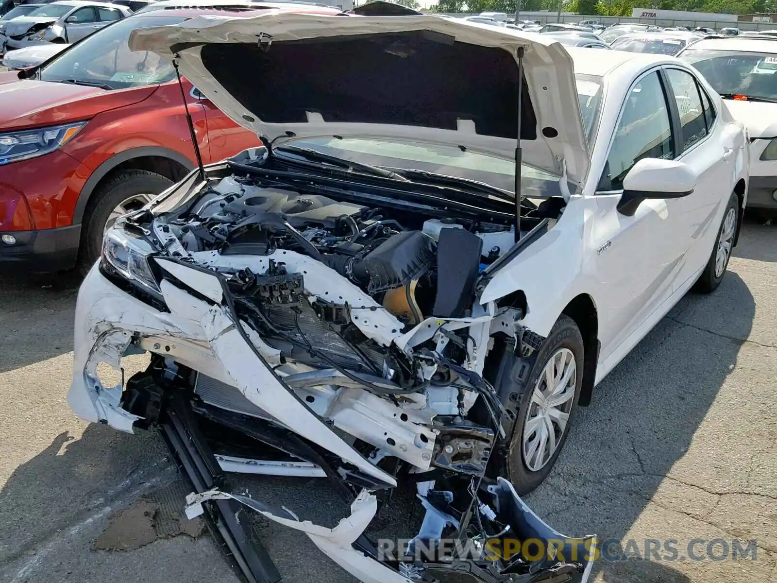 2 Photograph of a damaged car 4T1B31HK0KU514711 TOYOTA CAMRY 2019