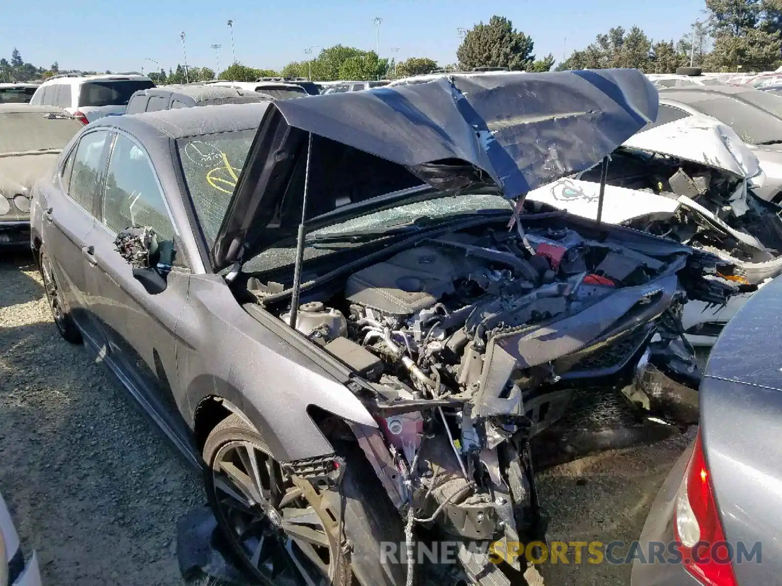 1 Photograph of a damaged car 4T1B61HK0KU166514 TOYOTA CAMRY 2019