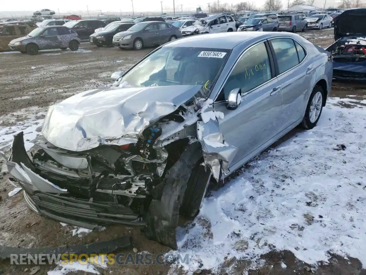 2 Photograph of a damaged car 4T1C11BKXMU037498 TOYOTA CAMRY 2021