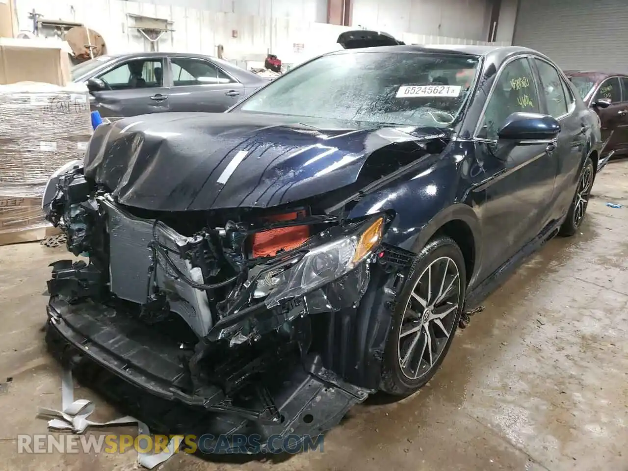 2 fotografías del automóvil dañado 4T1G11BKXMU042153 TOYOTA CAMRY 2021