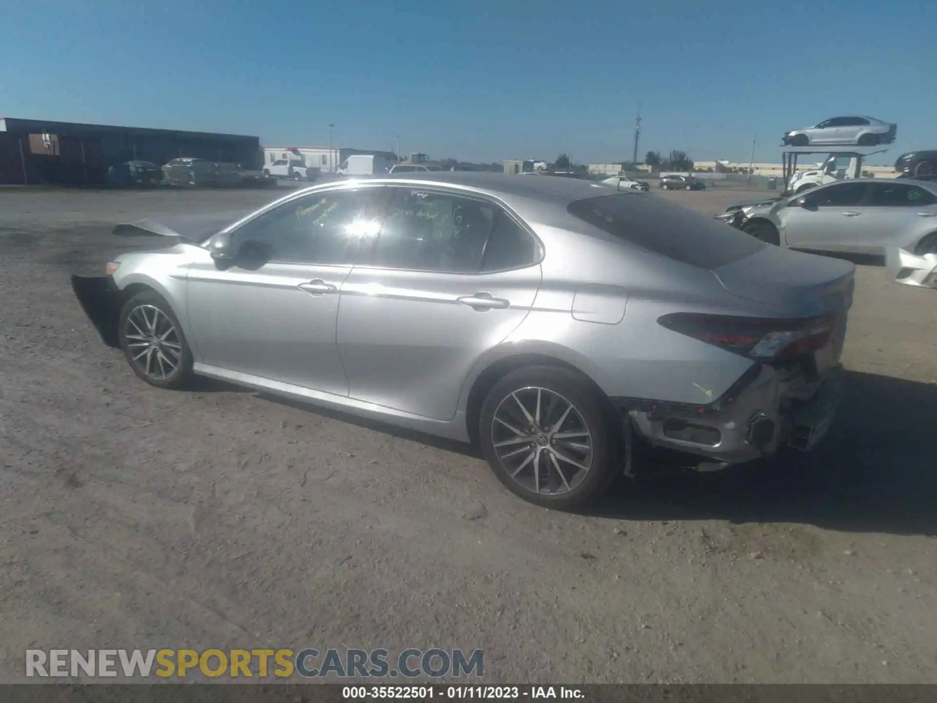 3 fotografías del automóvil dañado 4T1F11AK7PU749695 TOYOTA CAMRY 2023