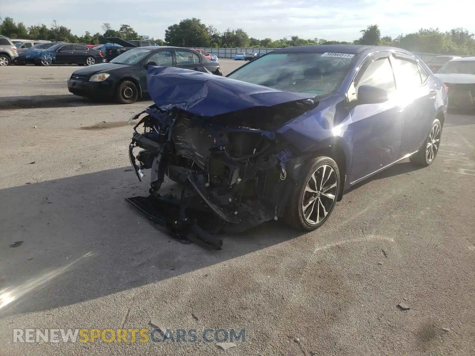 2 Photograph of a damaged car 2T1BURHE5HC896251 TOYOTA COROLLA 2017