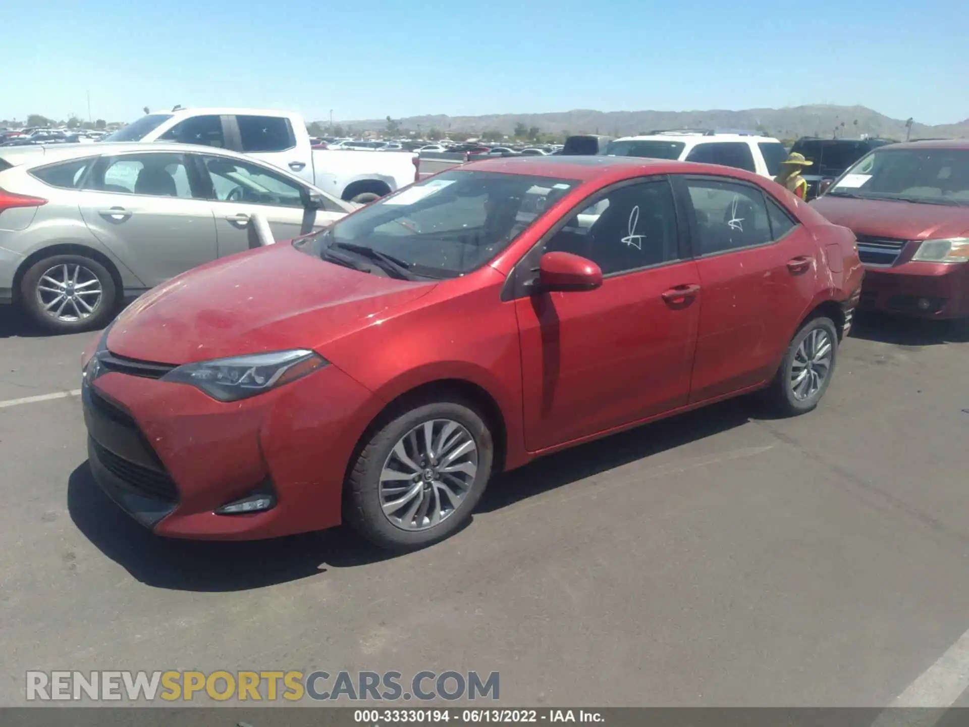 2 Photograph of a damaged car 2T1BURHE0KC128409 TOYOTA COROLLA 2019