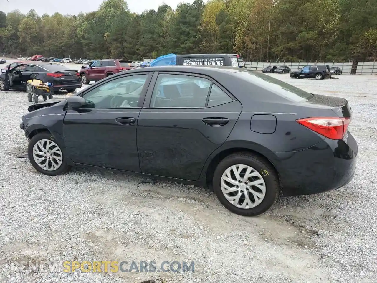 2 fotografías del automóvil dañado 2T1BURHE0KC143086 TOYOTA COROLLA 2019