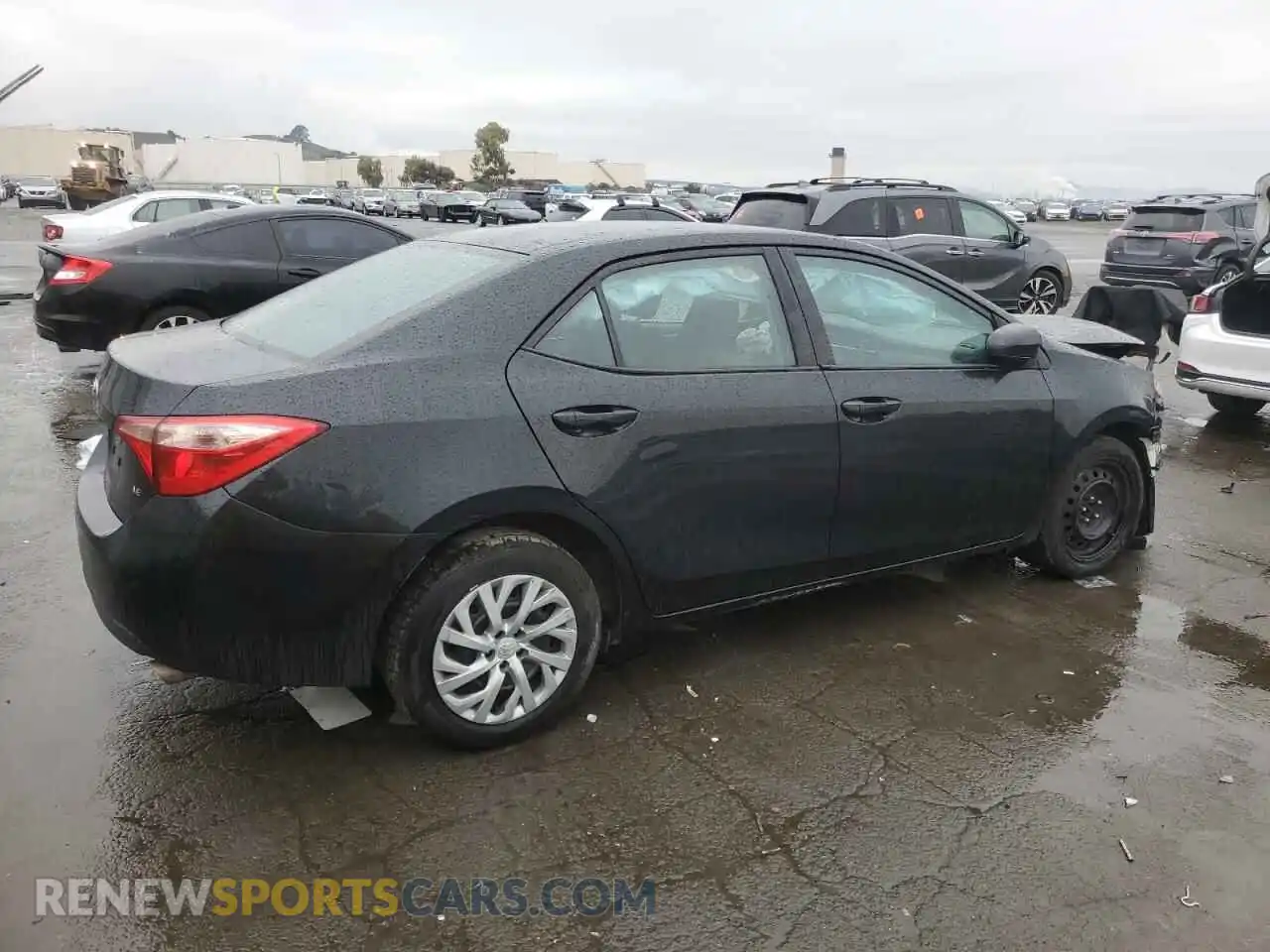 3 Photograph of a damaged car 2T1BURHE0KC143265 TOYOTA COROLLA 2019