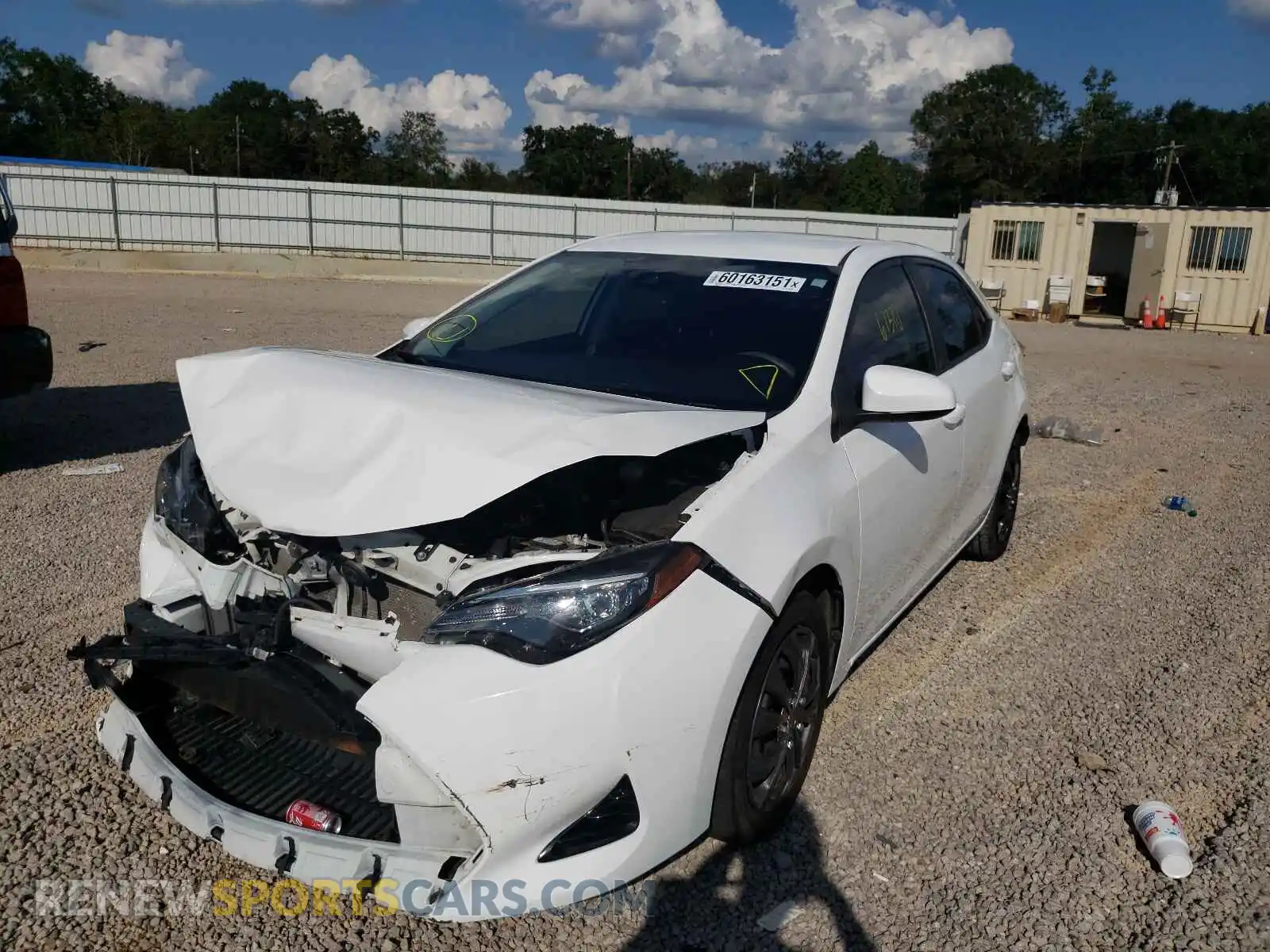 2 Photograph of a damaged car 2T1BURHE0KC146120 TOYOTA COROLLA 2019