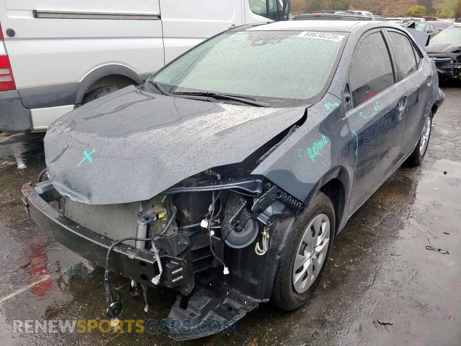 2 Photograph of a damaged car 2T1BURHE0KC147591 TOYOTA COROLLA 2019