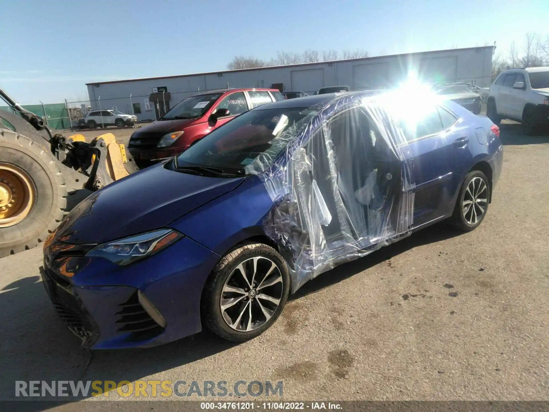 2 Photograph of a damaged car 2T1BURHE0KC153312 TOYOTA COROLLA 2019