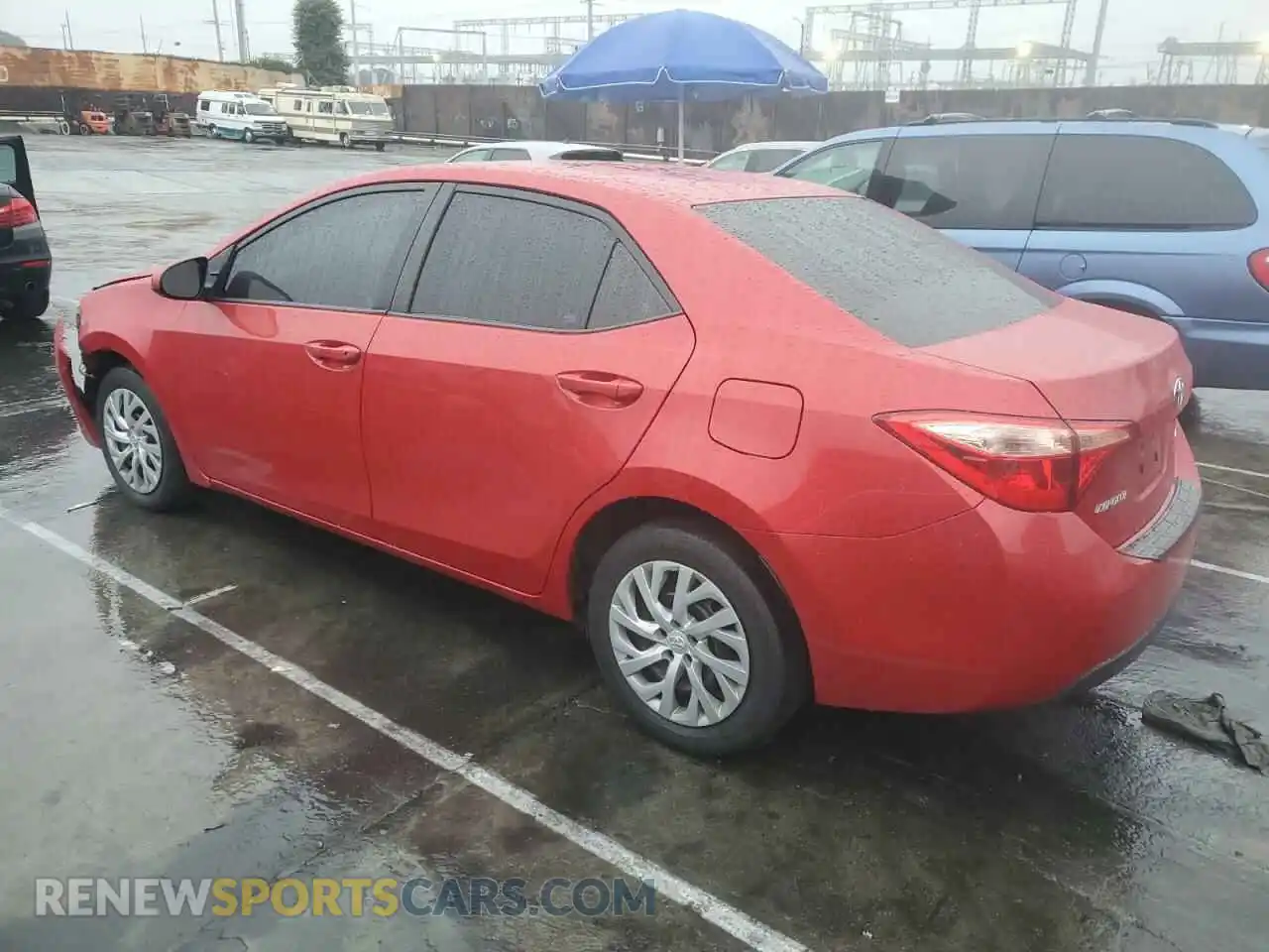 2 Photograph of a damaged car 2T1BURHE0KC153584 TOYOTA COROLLA 2019
