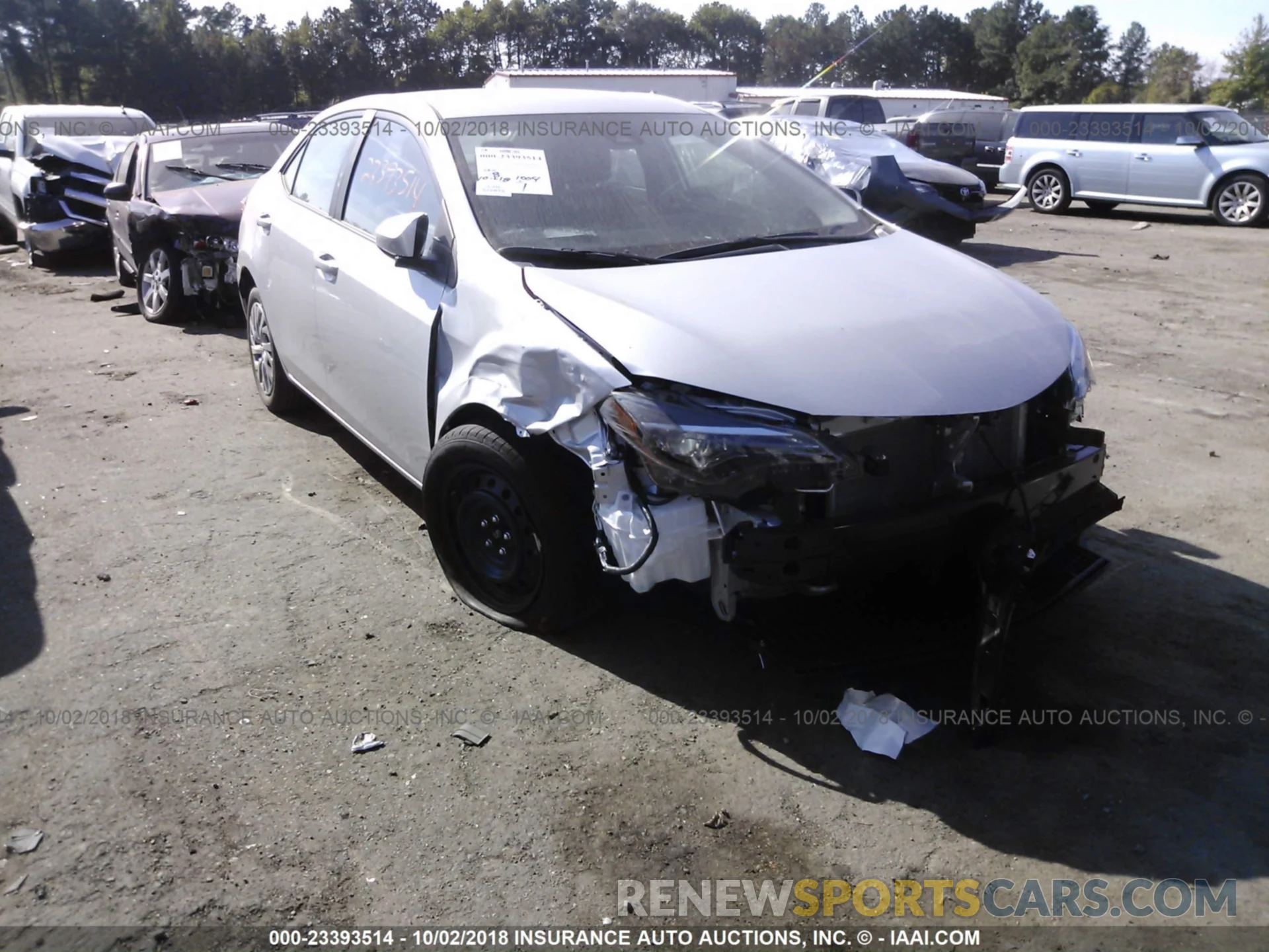 1 Photograph of a damaged car 2T1BURHE0KC153925 Toyota Corolla 2019